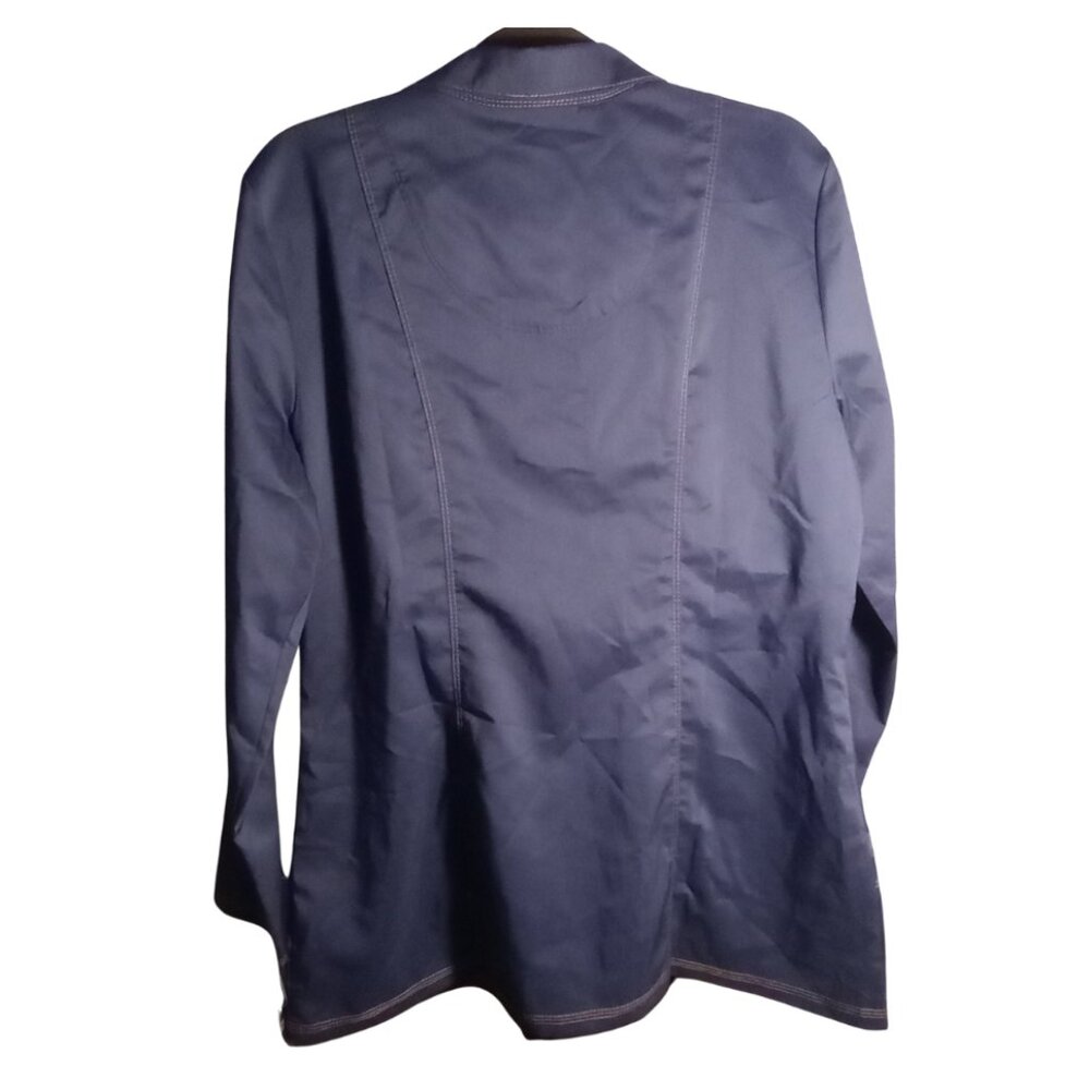 NWT Dickies Women's Essence Front Zip Warm-up Jacket, Navy Blue Large - Picture 8 of 11